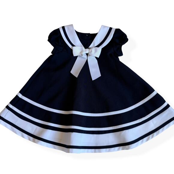 Bonnie Jean Other - Bonnie Jean Nautical Sailor Dress Navy Baby Girls 18 Months